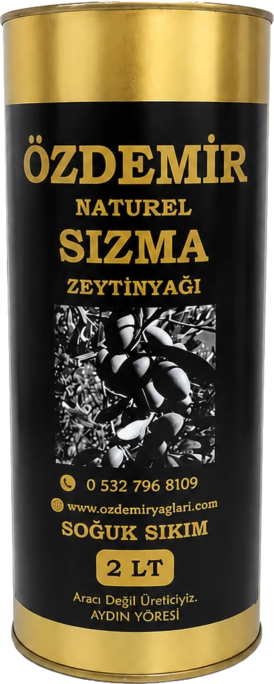 Natürel Sızma Zeytinyağı 2 LT teneke