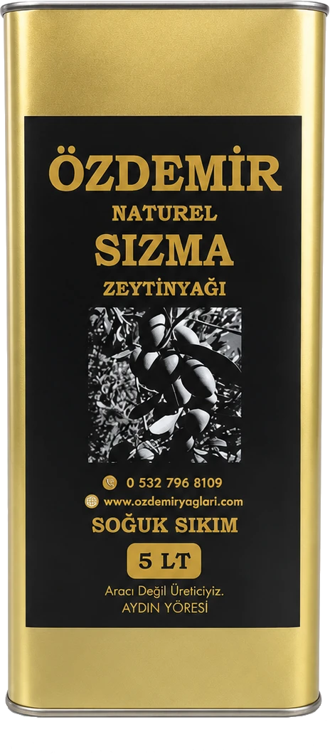 Natürel Sızma Zeytinyağı 5 LT teneke (aile boy)