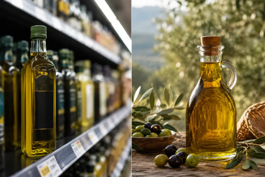 Süpermarket ile üretici arasında zeytinyağı seçimi